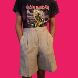 Vintage Liz Claiborne plaid high waisted shorts